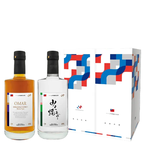 112年雙十國慶紀念酒禮盒 (OMAR雪莉果乾+玉山高粱山之煙)