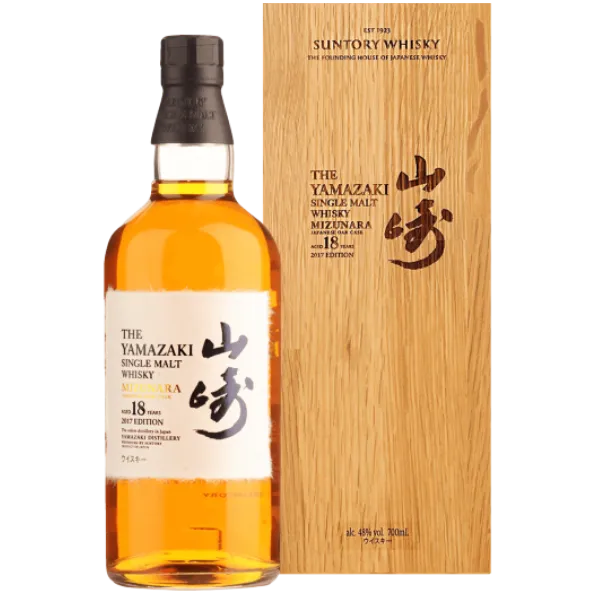 山崎 18年單一麥芽威士忌水楢桶2017年版 (平行)