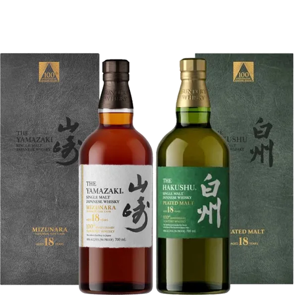 山崎18年+白州18年 100週年紀念版(平行)