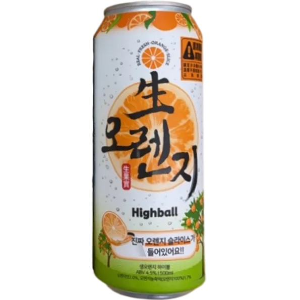 韓國真果實柳橙Highball