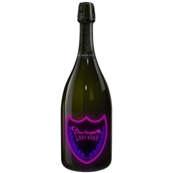 香檳王 Lady Gaga 粉紅發光瓶2008(裸瓶)