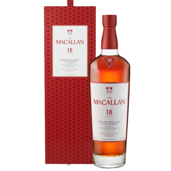 麥卡倫雪莉桶18年單一麥芽威士忌2025年